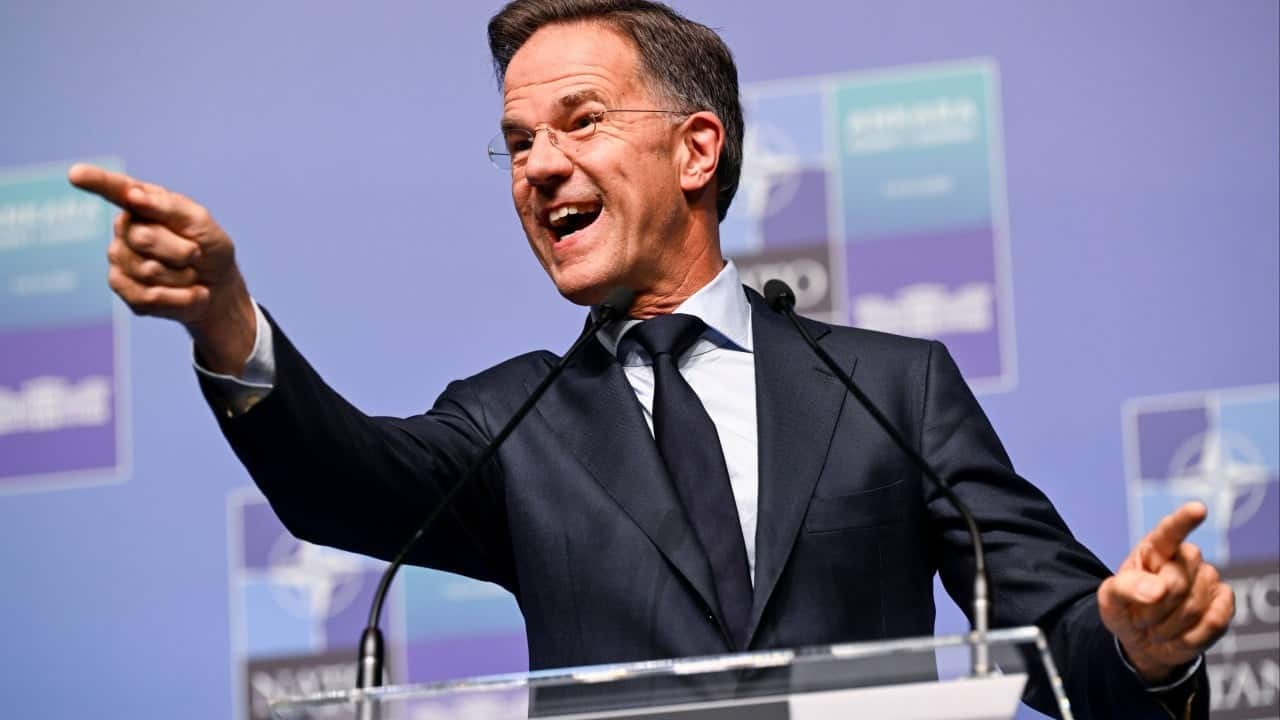 Nato must not be naive about China's military growth, Rutte says