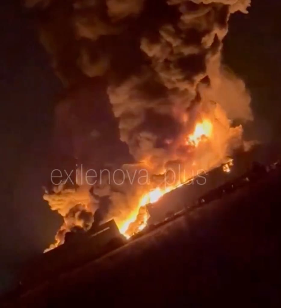 Russian oil refinery hit by drone strike, locals report