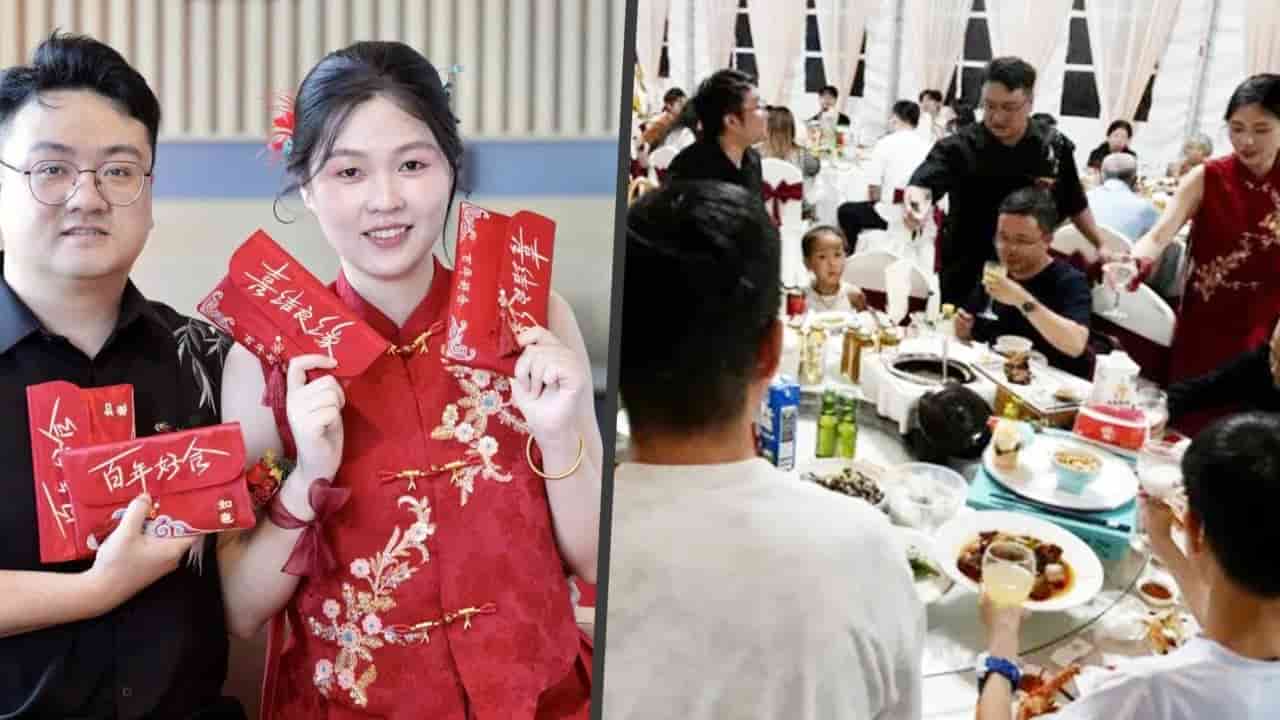 China couple trades wedding extravagance for US$11,000 feast and cash gifts
