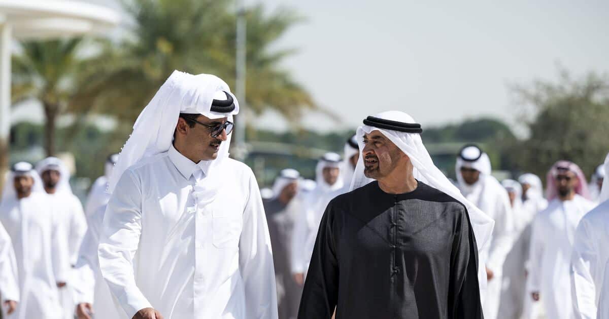 Qatar, UAE Leaders Discuss Regional Peace Efforts