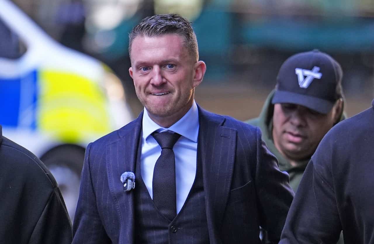 Tommy Robinson appears in court over alleged journalist harassment