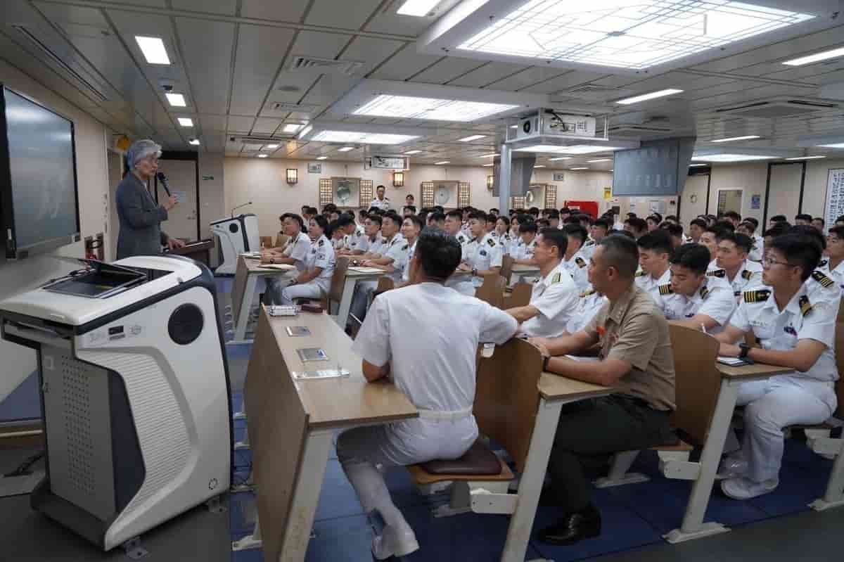 South Korean Navy training ship makes historic port call at Florida naval base