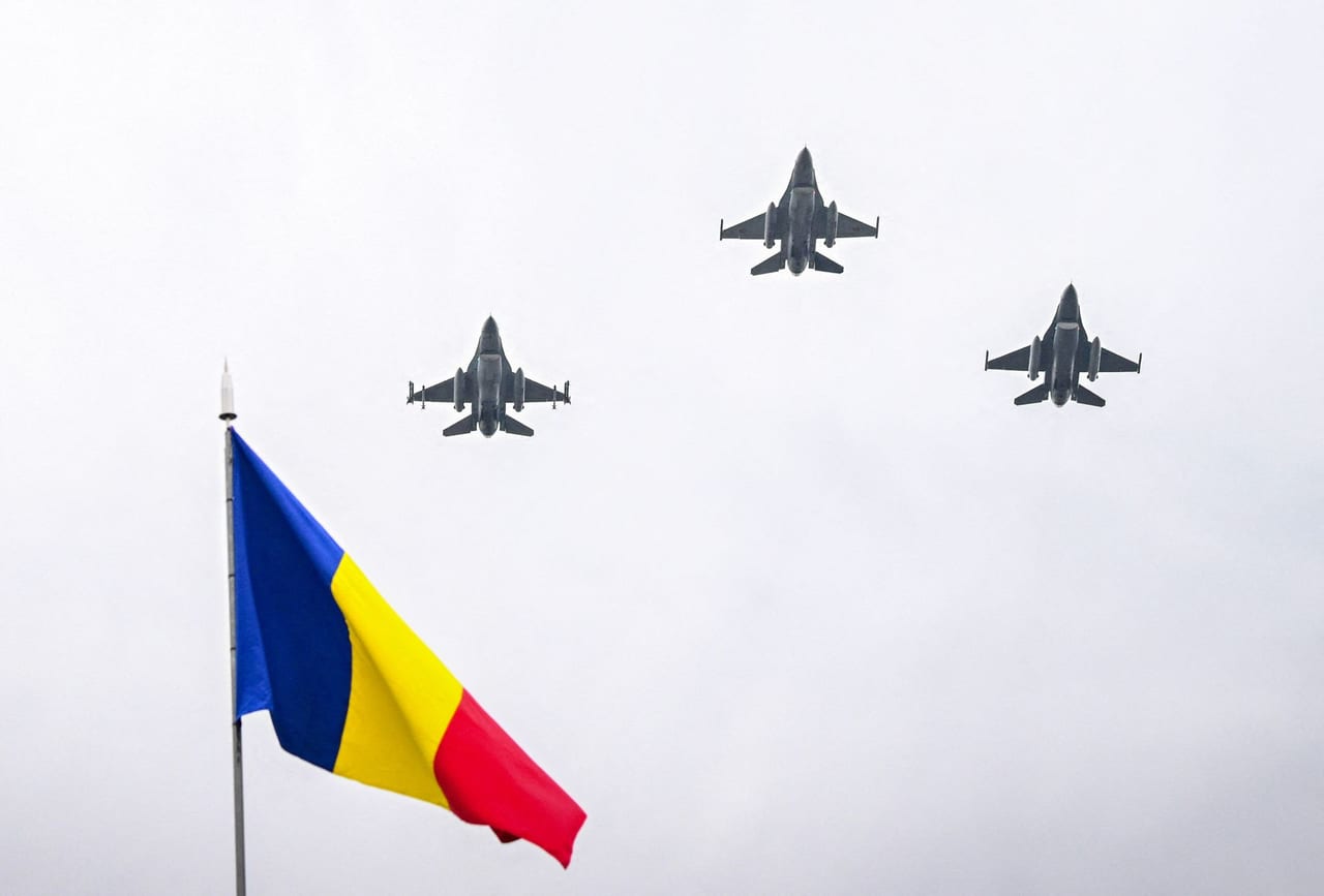 Romania Scrambles F-16s After Russian Drone Enters Airspace