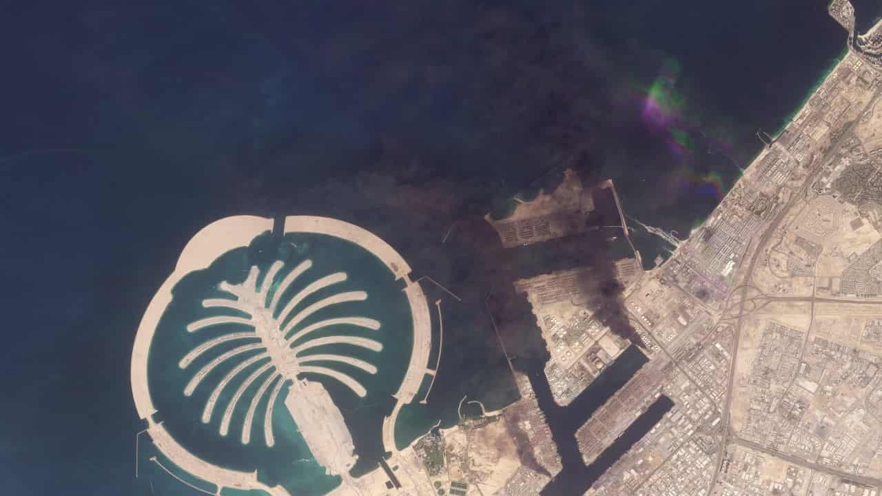 Kuwait says fire sparked by Iranian attacks under control