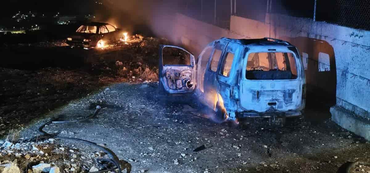 Israeli settlers set fire to vehicles in West Bank villages