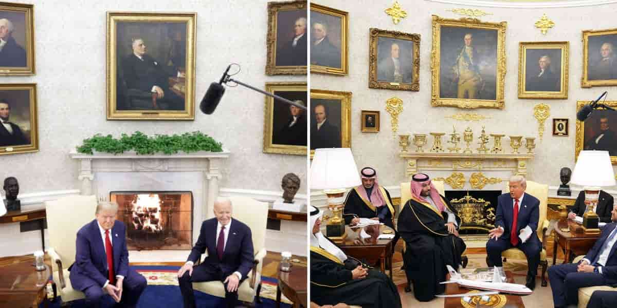 Trump redecorates White House spaces, adds 'Presidential Walk of Fame'