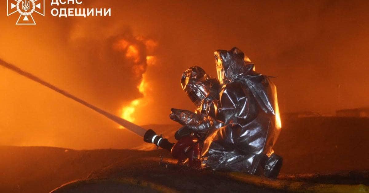 Russian strike on Odesa kills four, damages cargo ship