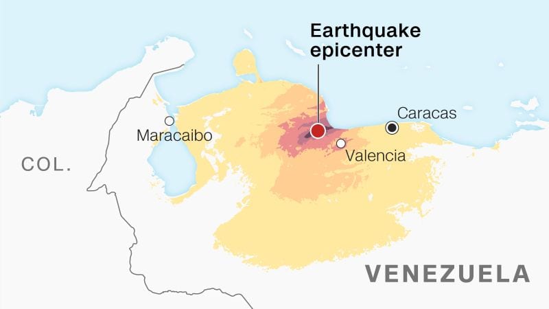 Venezuela earthquakes kill thousands, damage thousands of buildings