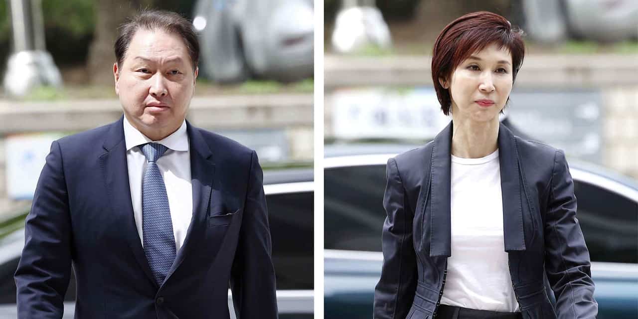 SK Chairman Chey Tae-won ordered to pay $643 million in record divorce settlement