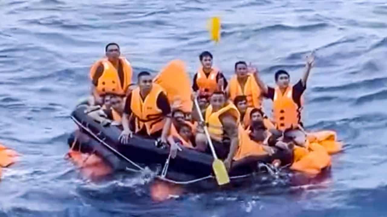 Rescuers search South China Sea for 23 missing after Vietnamese vessel sinks