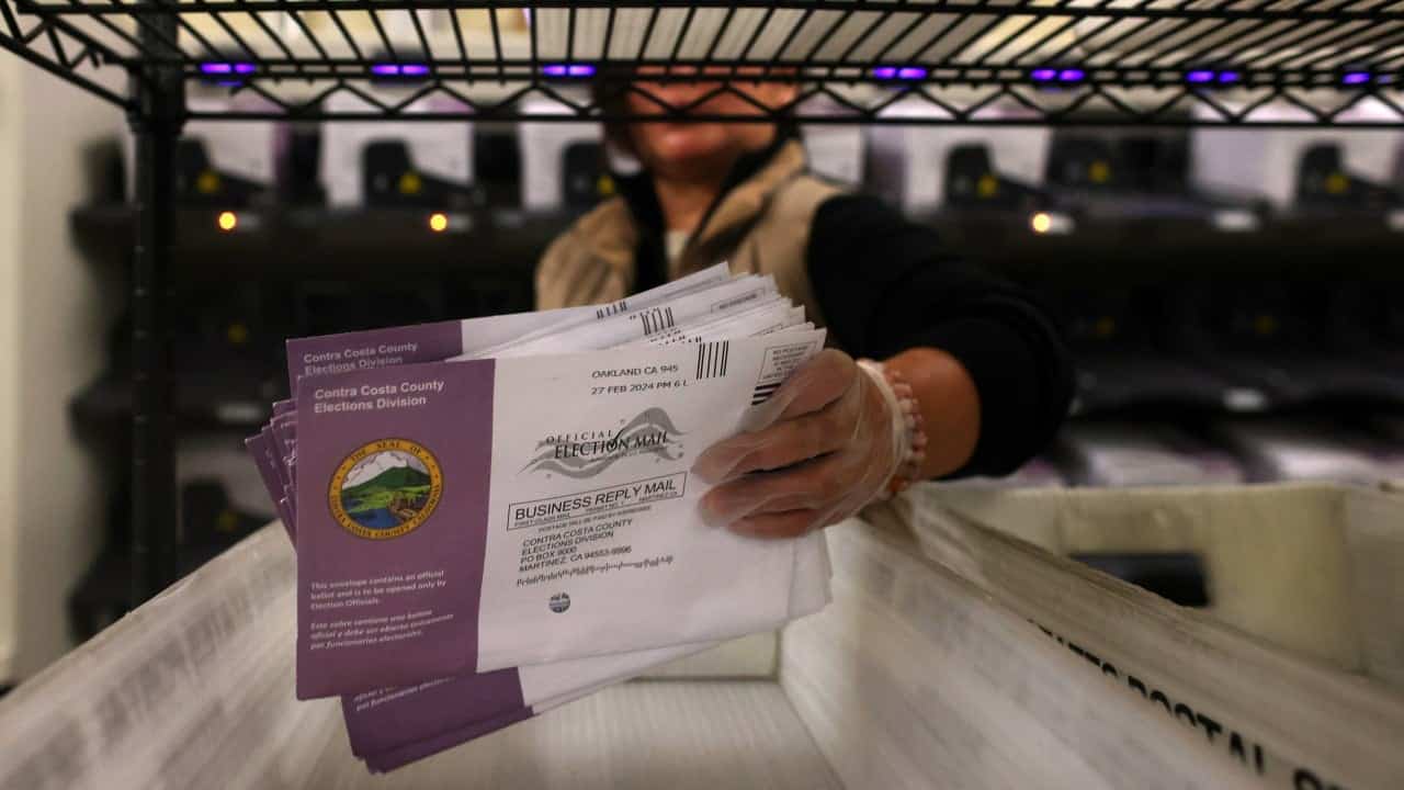 Supreme court rejects Trump’s mail ballot restrictions for midterm elections