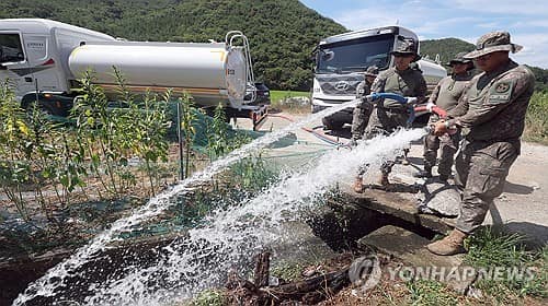 Fire trucks, military deployed to combat drought in southeast