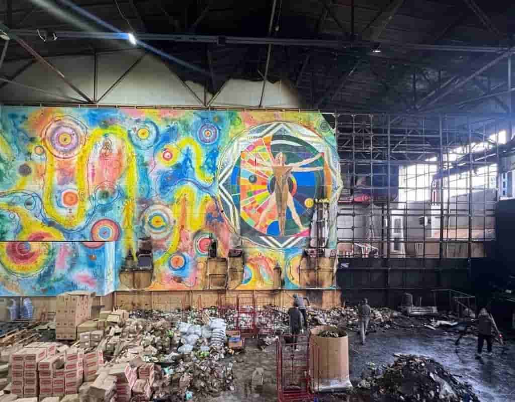 Russian drone debris damages artwork at Ukrainian museum