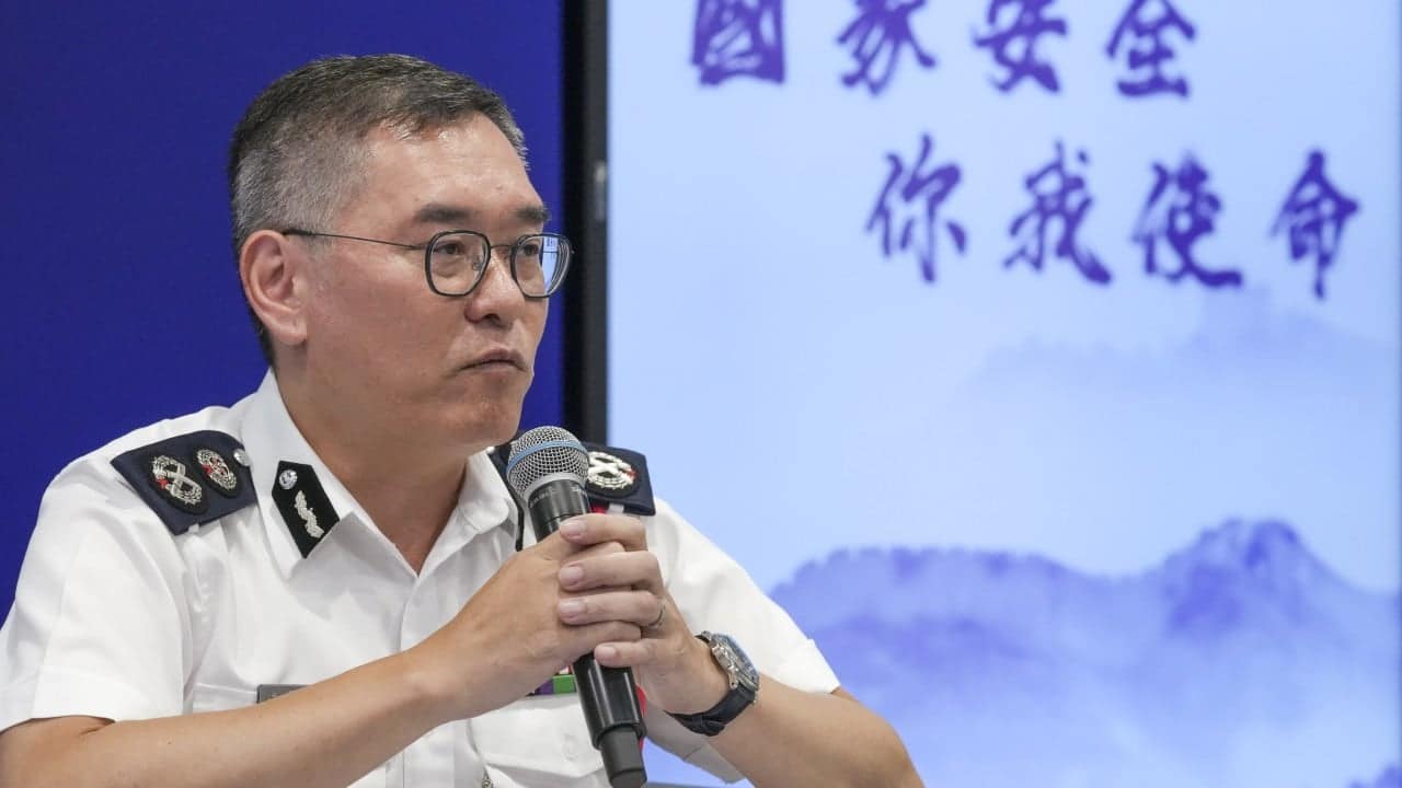 Outgoing Hong Kong deputy police chief warns AI poses national security threat