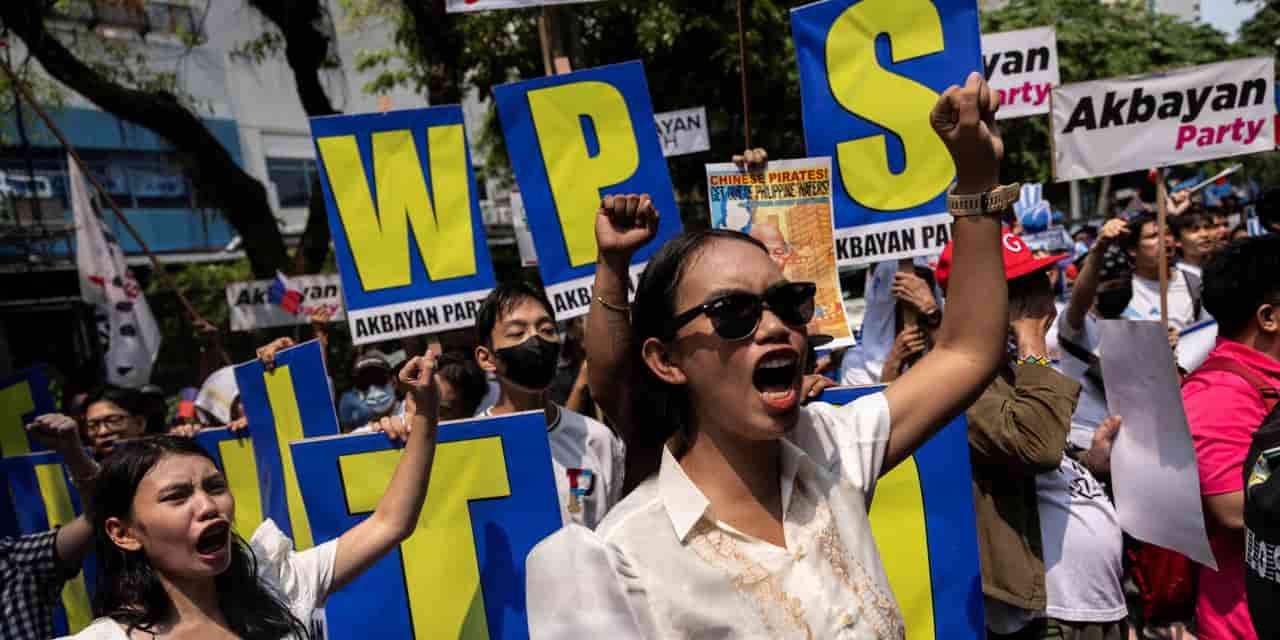 Philippines activist group protests China's actions in South China Sea