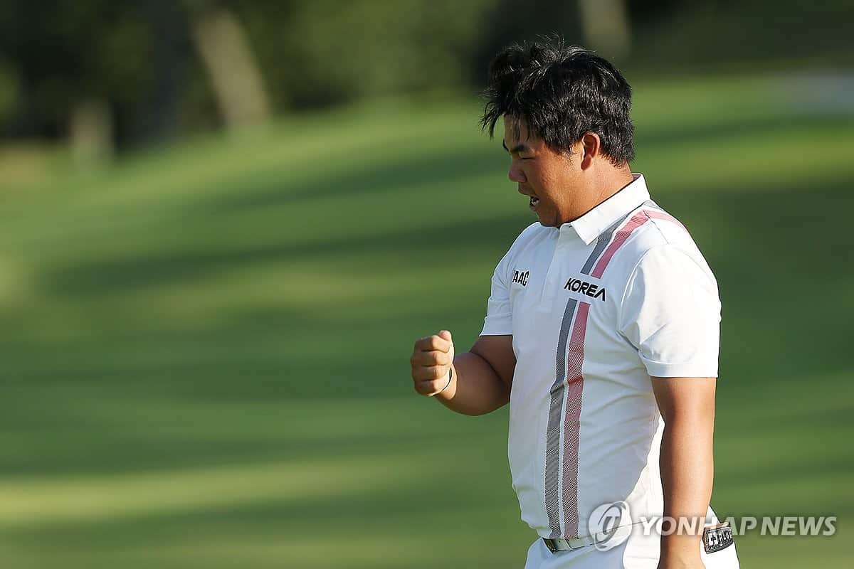 Kim Joo-hyung wins Asian Games golf gold, earns military exemption