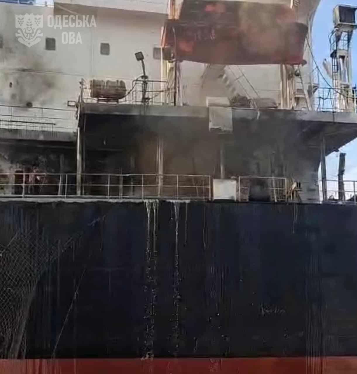 Russia strikes Marshall Islands-flagged ship in Odesa, killing two
