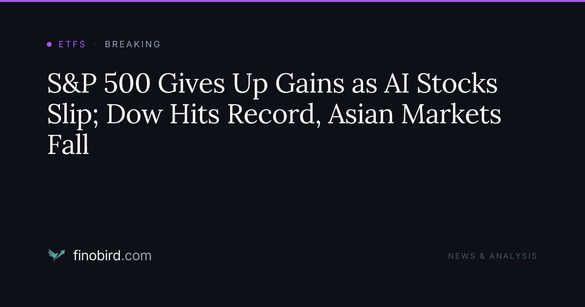 S&P 500 near flat as traders rotate from AI bets