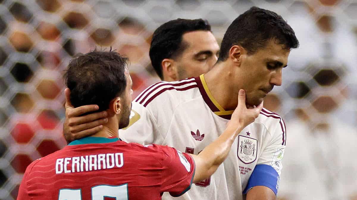 Rodri apologizes to Bernardo Silva after World Cup clash