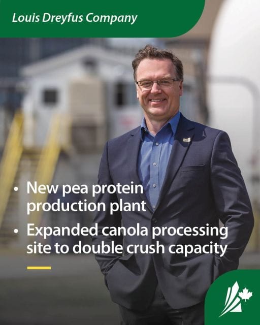 Louis Dreyfus Company opens expanded Yorkton facility with new pea protein plant