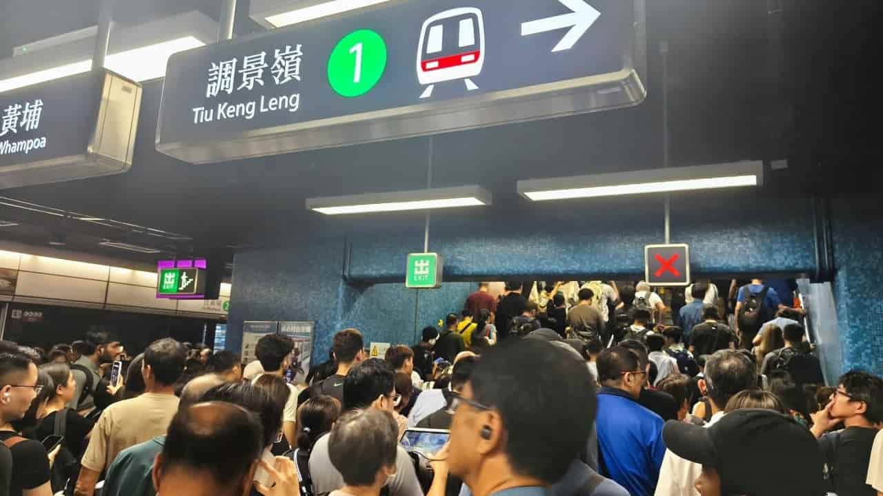 Hong Kong MTR services disrupted by track fire