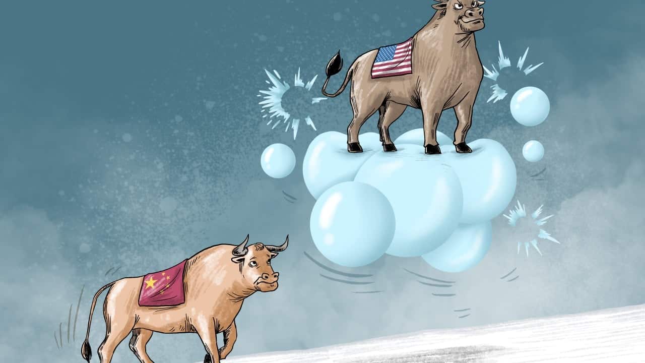 Wall Street Hits Record Highs as China Markets Decline