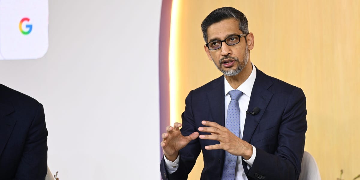 Sundar Pichai says Google is far from 'end state' of self-improving AI
