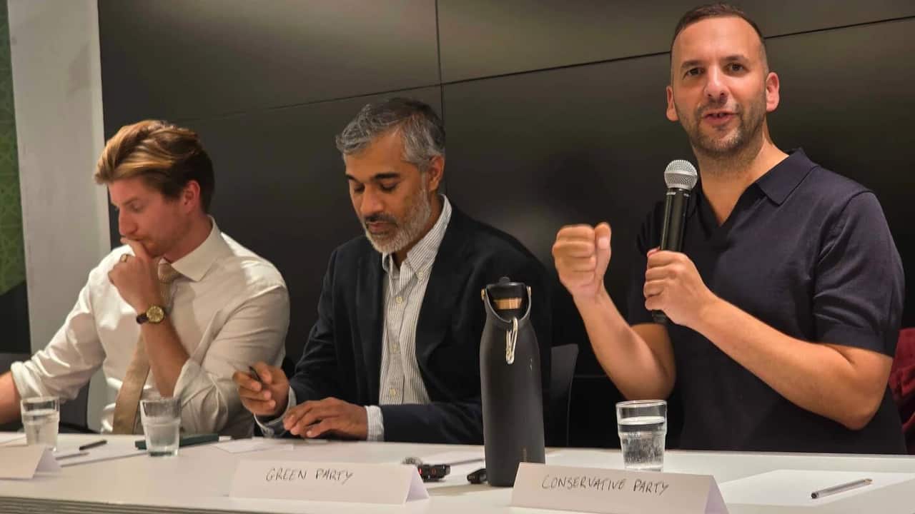 Labour candidate misses election hustings, Green rival Polanski speaks