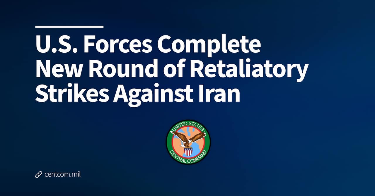 Centcom completes strikes against Iran