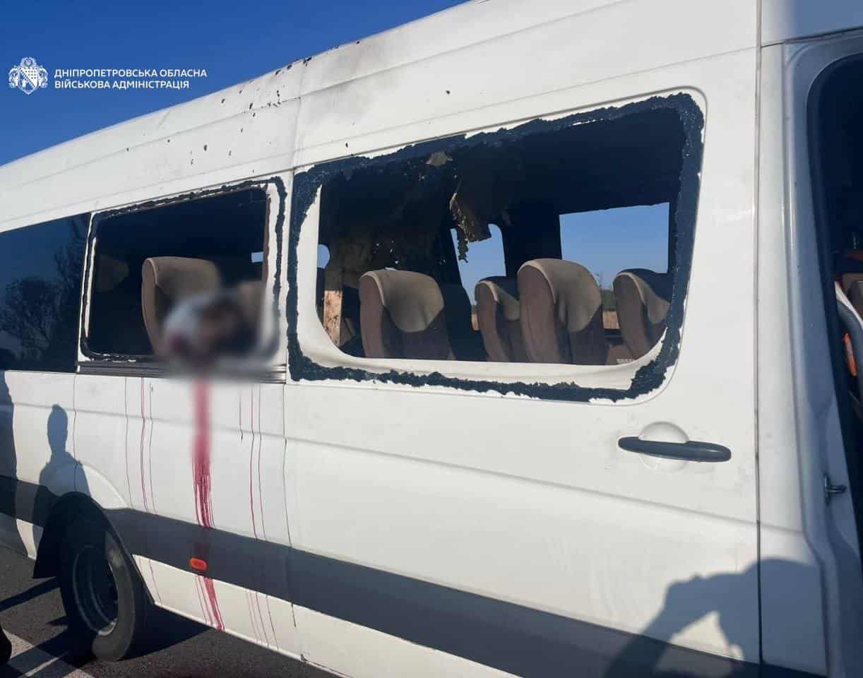 Russian drone strike on bus kills 5 in Ukraine; 9 dead overall