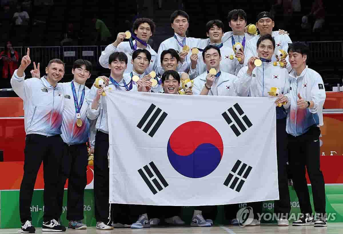 South Korean basketball team overcomes bus mix-up to win Asian Games gold