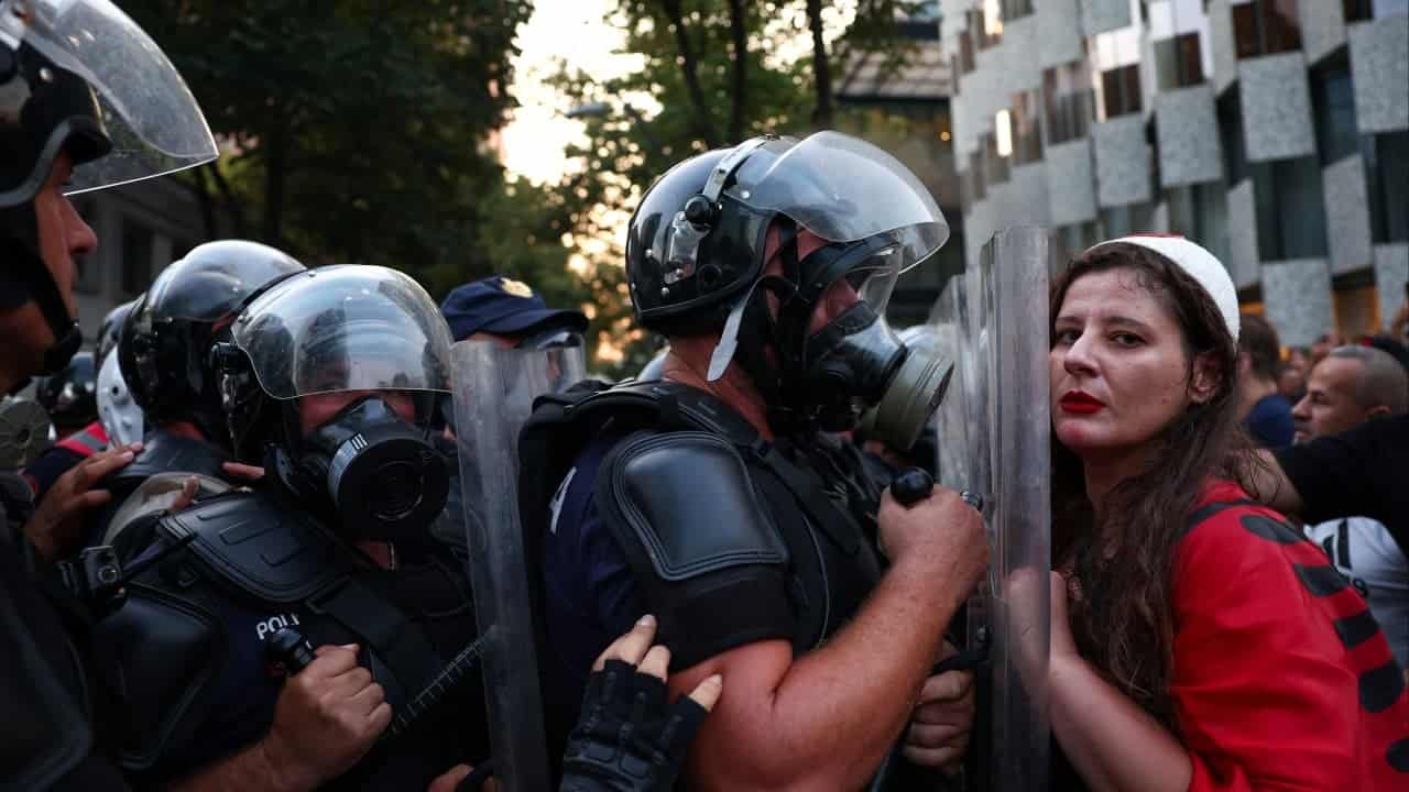 Albania protests turn violent on 100th day against Trump-linked development