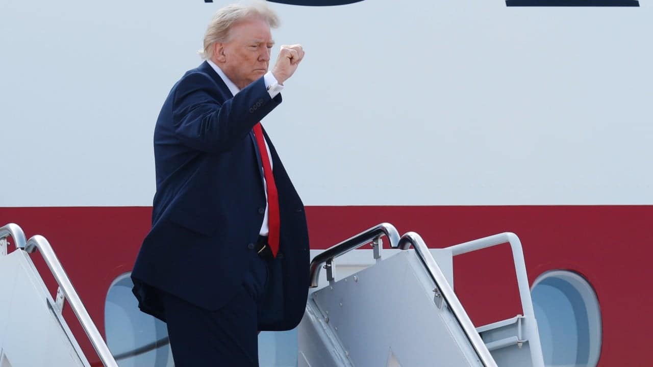 Trump takes first flight on retrofitted Qatari jet serving as Air Force One