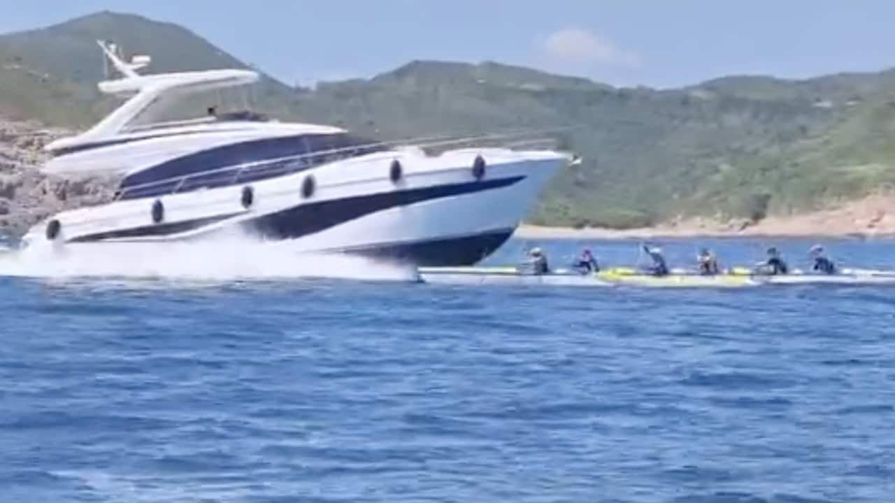 Hong Kong authorities investigate yacht that allegedly charged at boat with 6 rowers