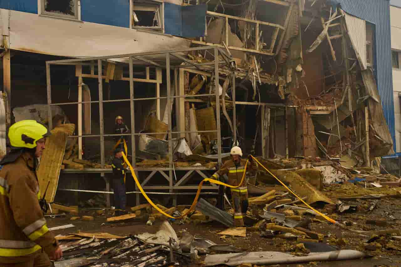 Russian attack on Kyiv injures 10, damages residential building