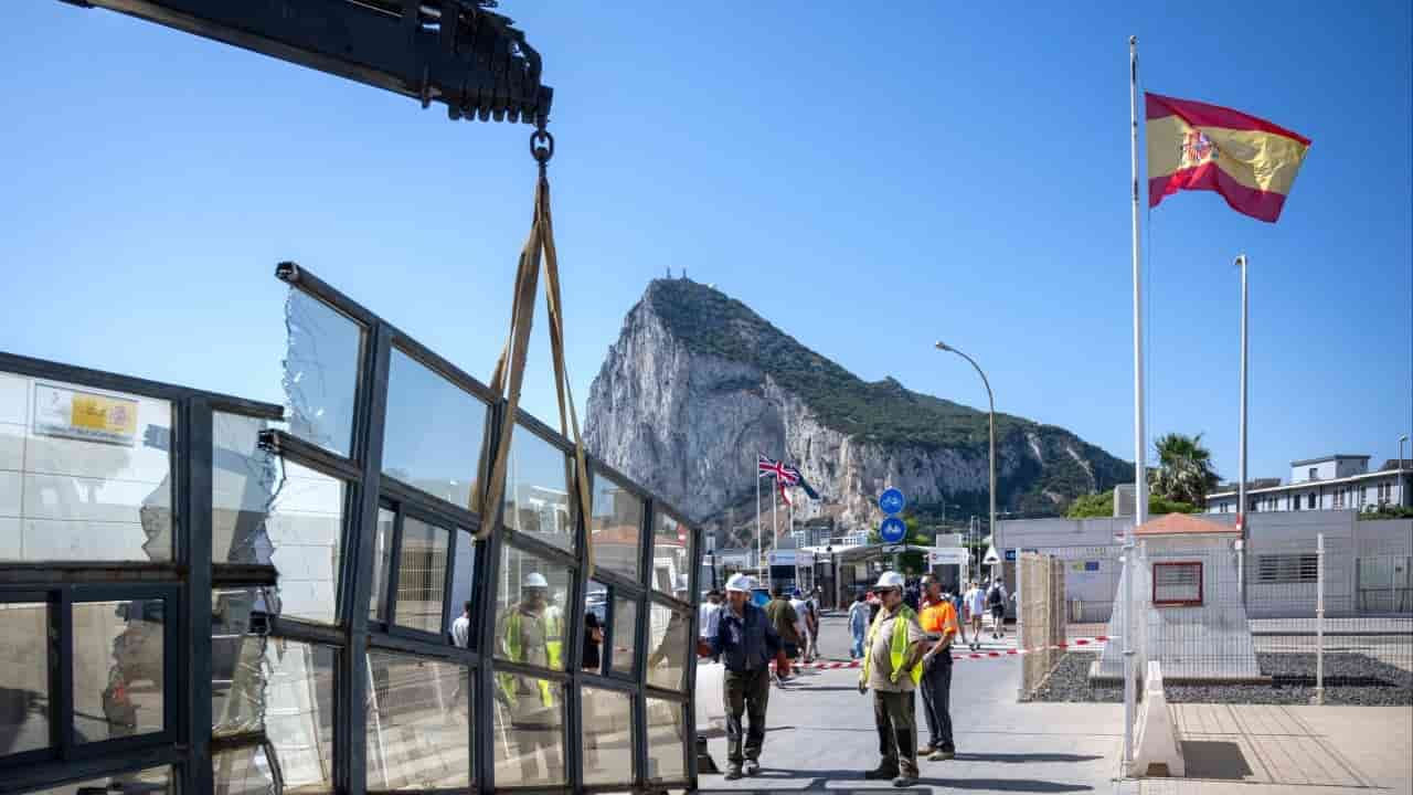 Gibraltar border fence removed under new EU treaty