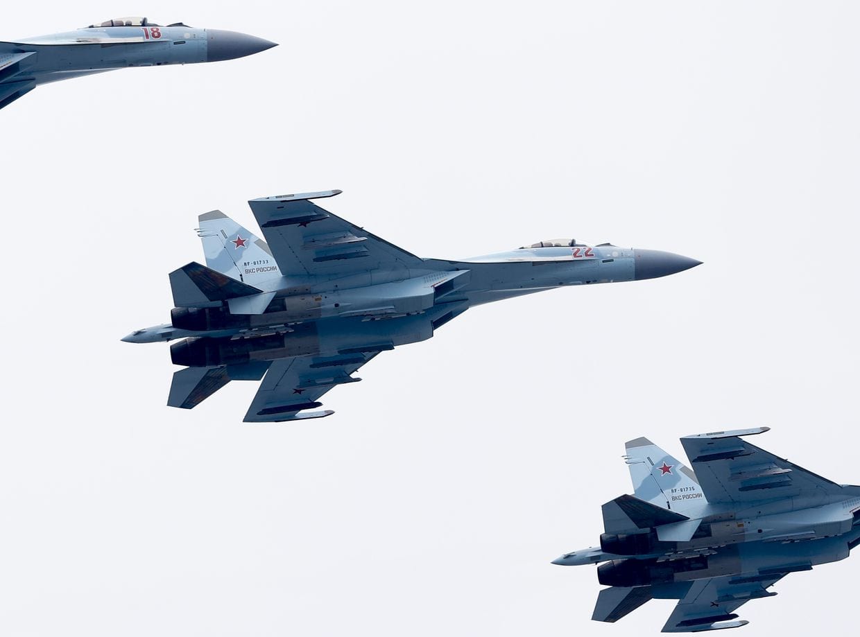 Two Russian Su-35S fighter jets collide over Kursk Oblast