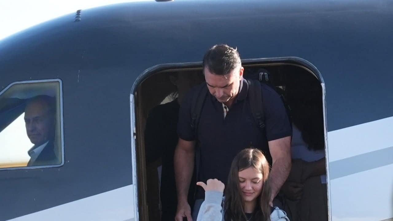 Defeated Brazilian presidential candidate Flavio Bolsonaro and family land in Miami