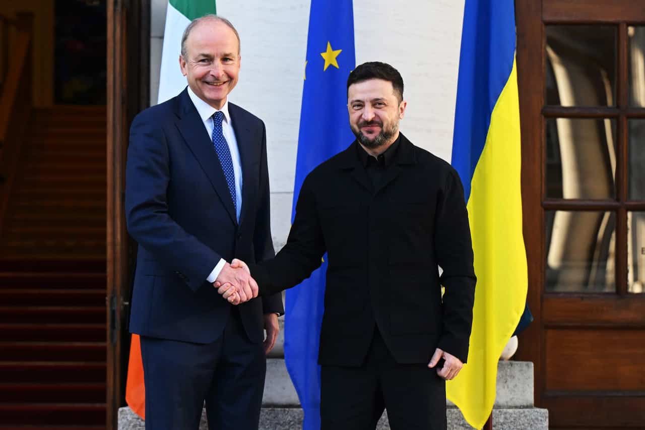 Zelensky visits Ireland for start of EU presidency