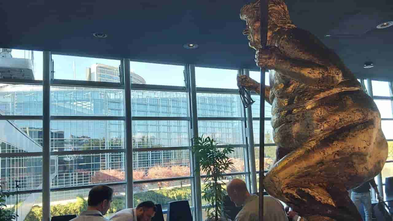 Naked Trump statue unveiled at European Parliament