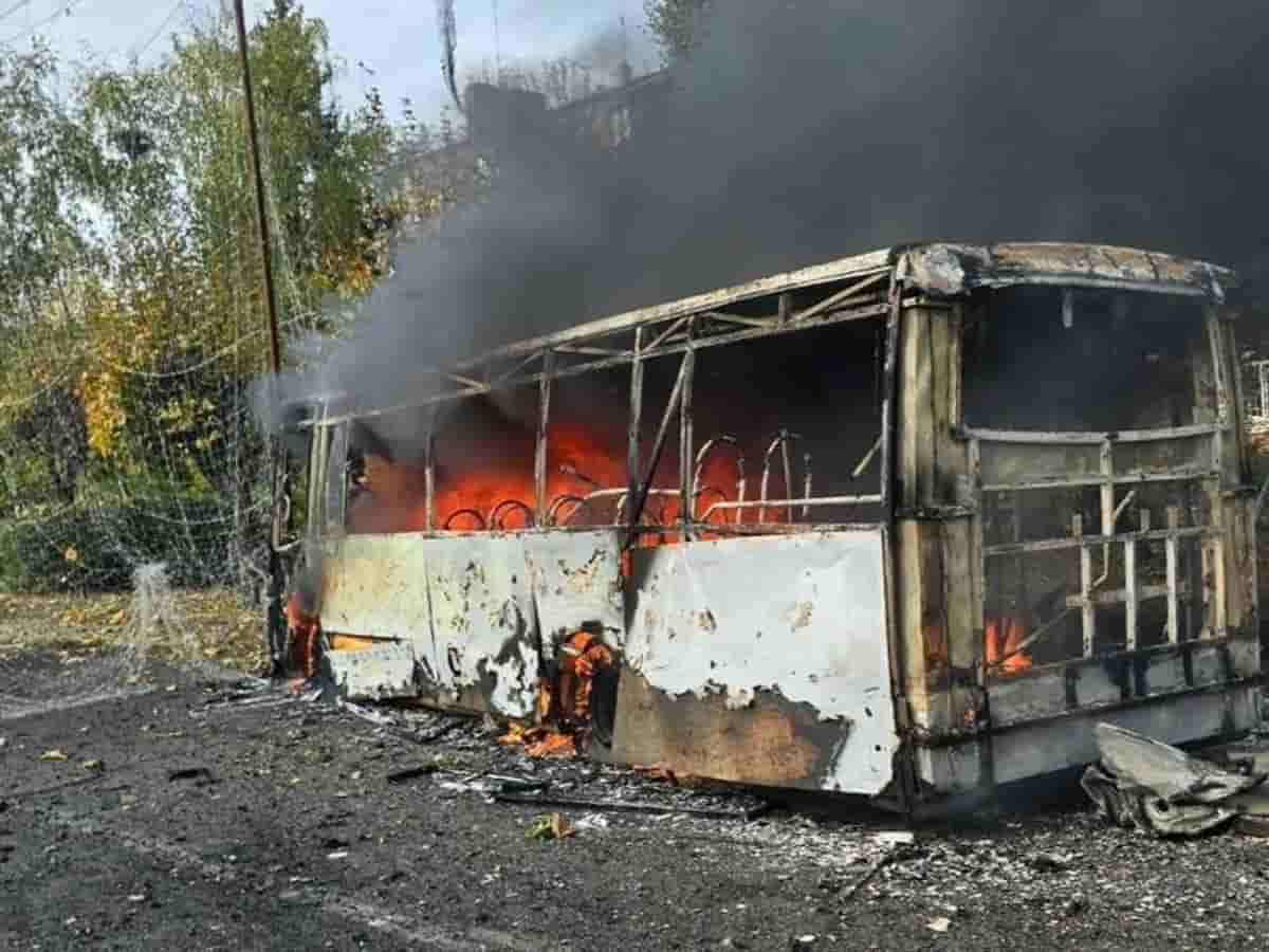 Russian glide bomb kills 12 at Kramatorsk bus stop