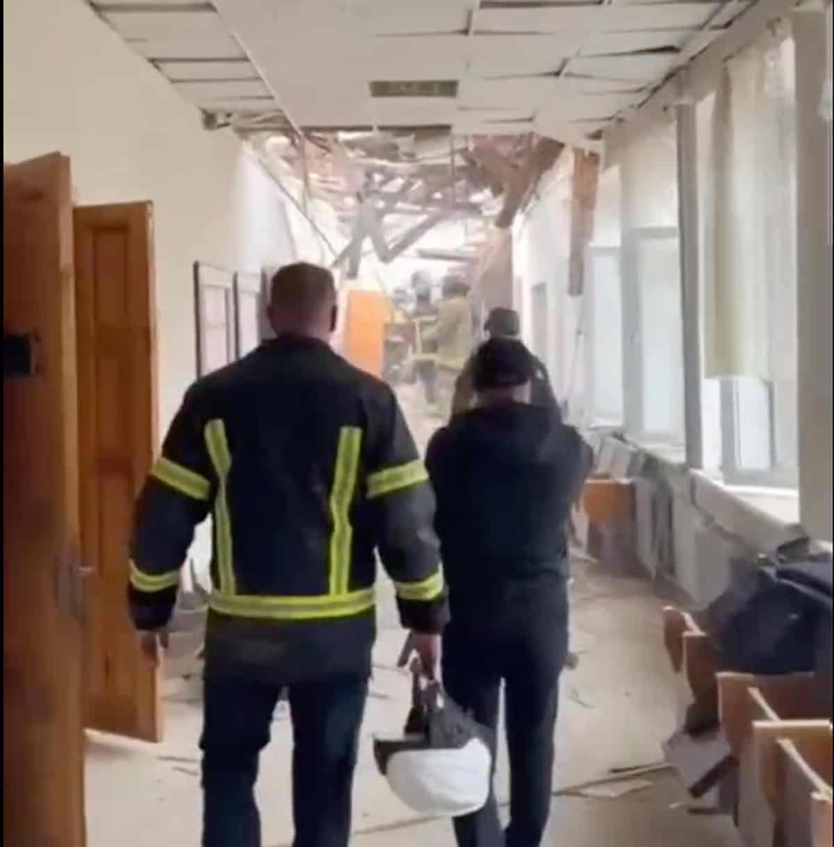 Russian drone strikes Rivne educational building, injures 20