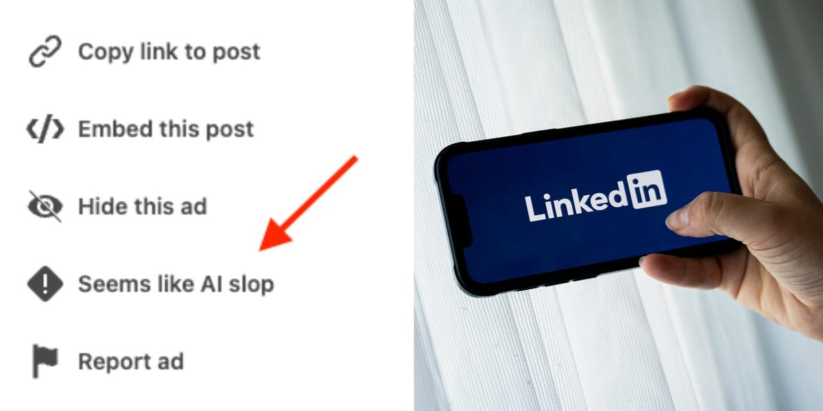 LinkedIn adds button to flag AI-generated content