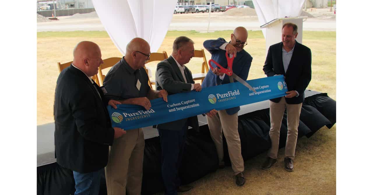 PureField Ingredients launches carbon-capture facility in Kansas
