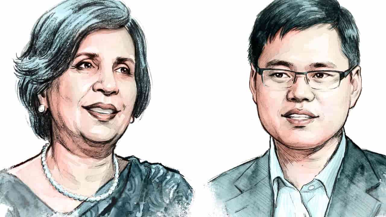 Nirupama Rao and Lin Minwang discuss India-China relations