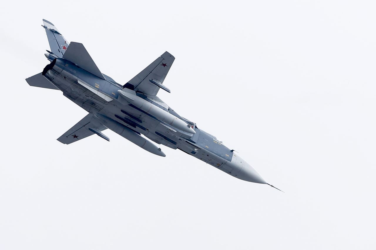 Ukraine strikes Russian Su-24 bomber at Saky air base in Crimea