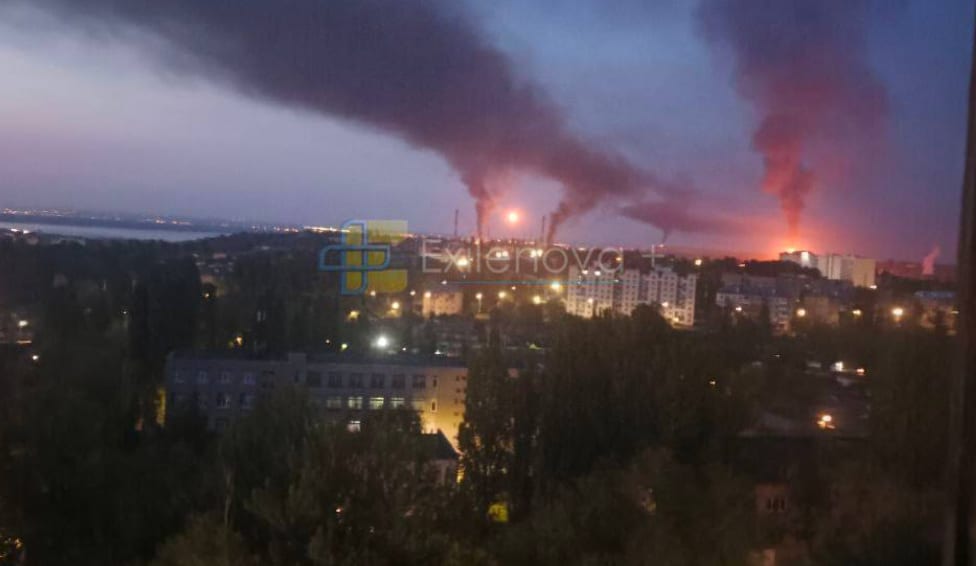 Ukrainian drones strike Russia's Saratov Oil Refinery