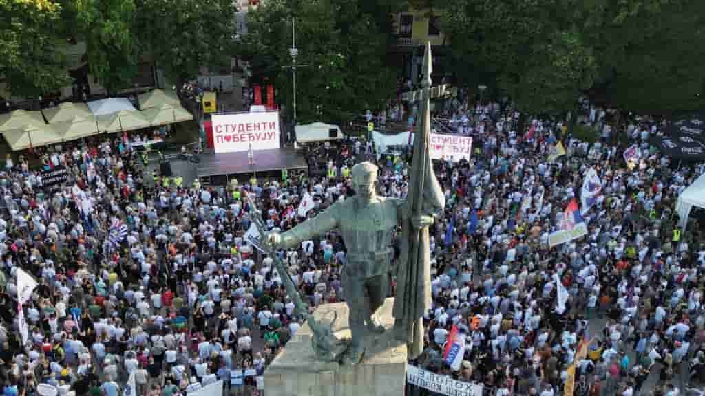 Serbians Protest After President Vucic Vows to Step Down