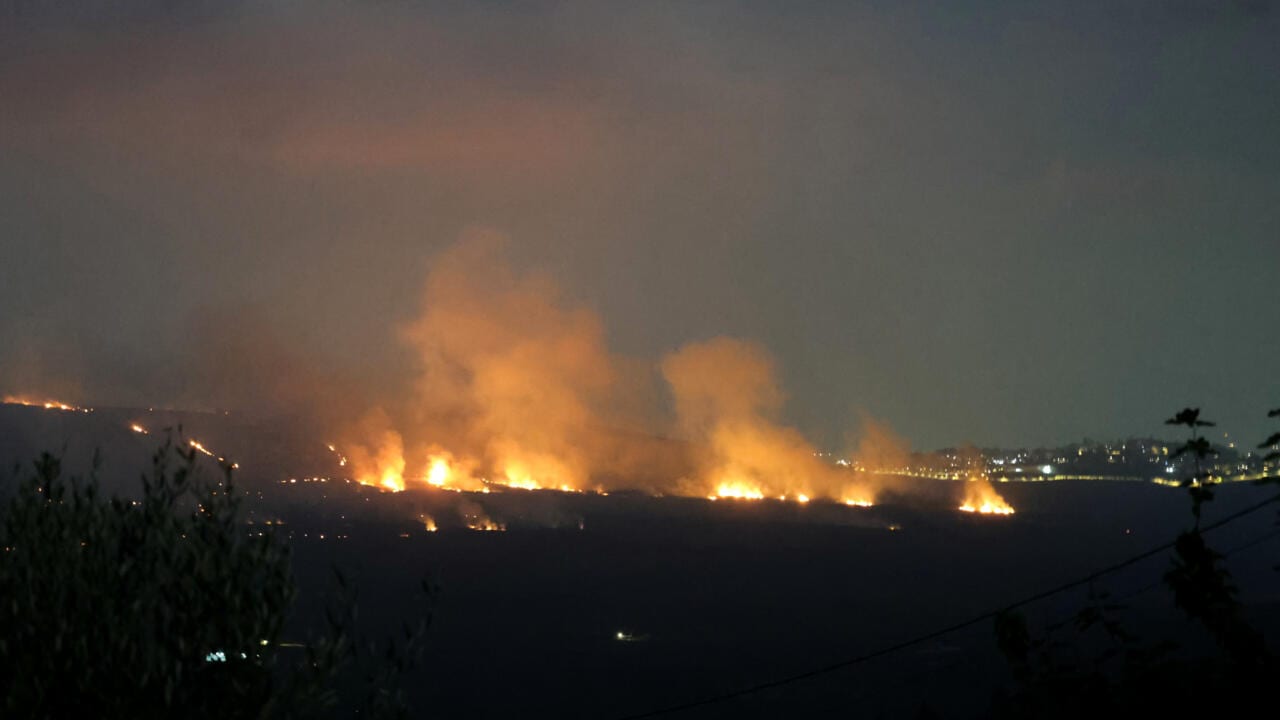Israeli forces accused of starting forest fires in southern Lebanon