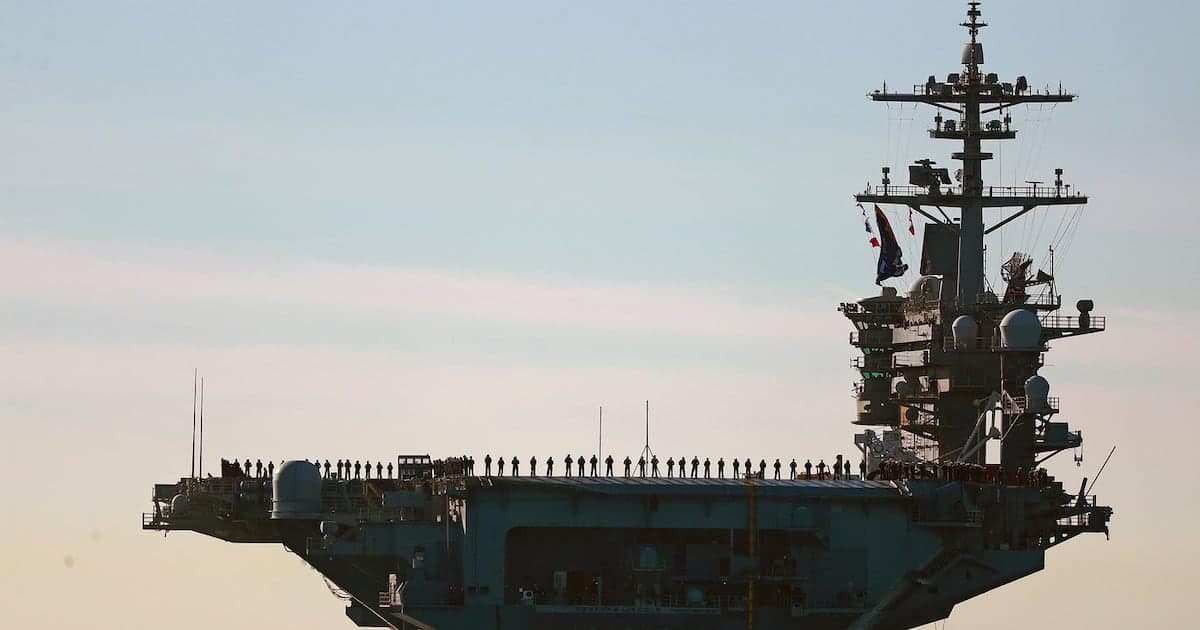 Trump dismisses concerns over conditions on US aircraft carrier